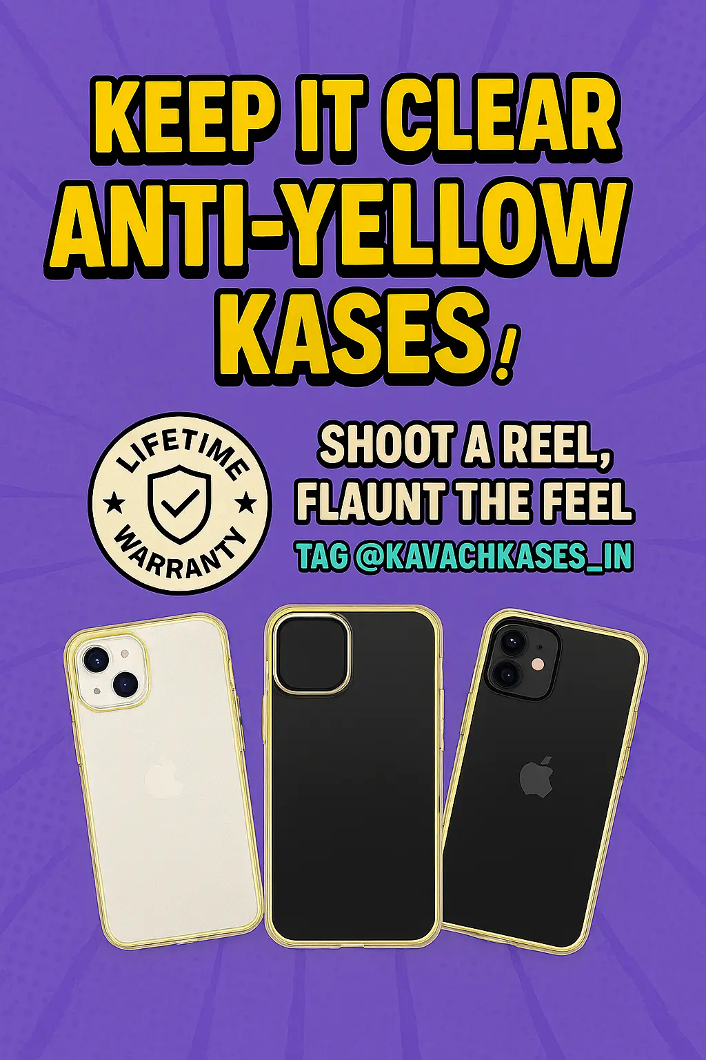 Premium Anti-Yellow Phone Cases with Crystal-Clear Images &amp; Lifetime Warranty